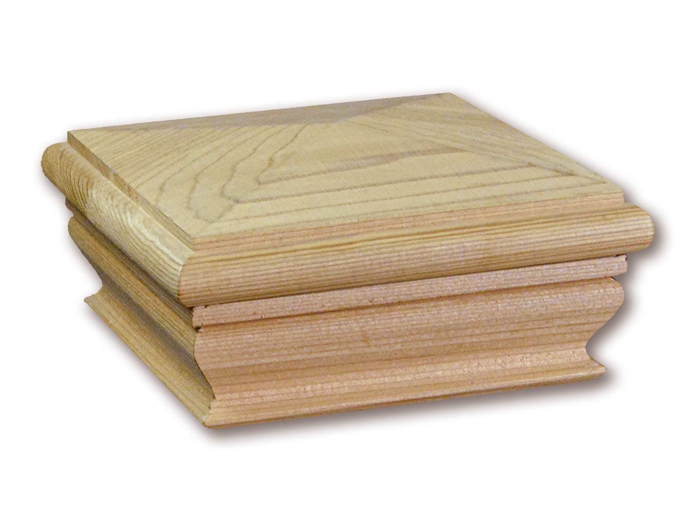 WoodwayPyramid Post Cap, fits 3.5" Post, in Premium Cedar, Pack of 12
