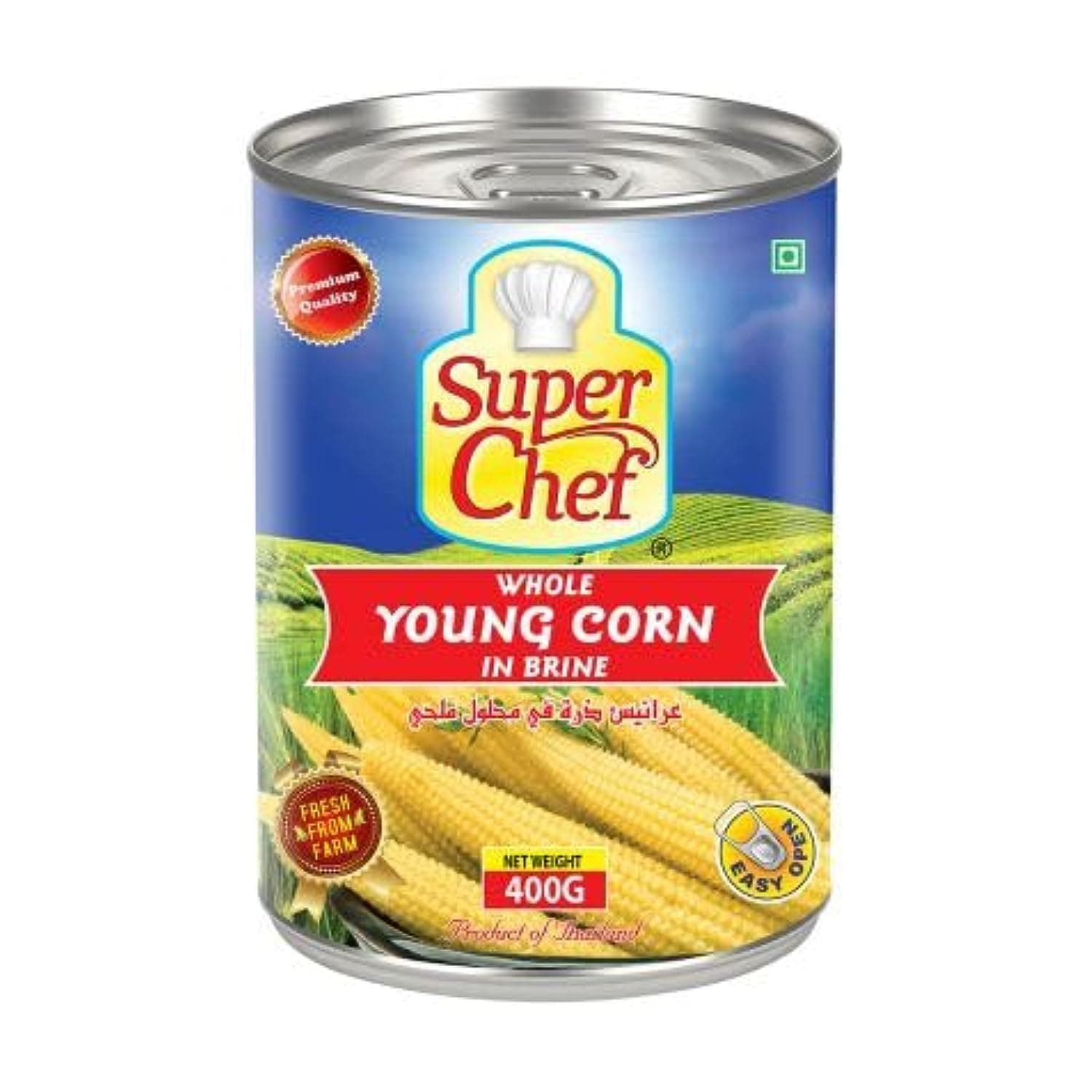SUPERCHEF SUPER CHEF YOUNG CORN IN CAN 425GM