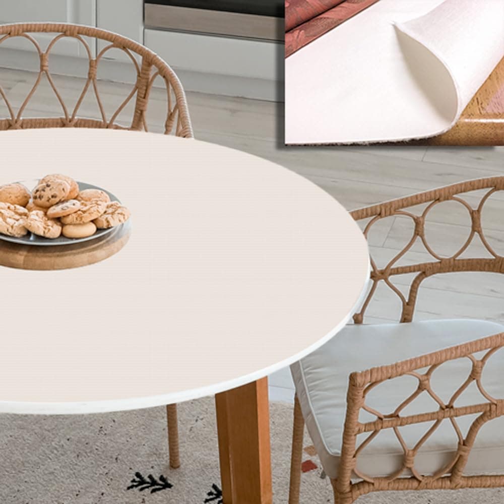 LAMINET Deluxe Cushioned Heavy-Duty Customizable Table Pads - 52" Round