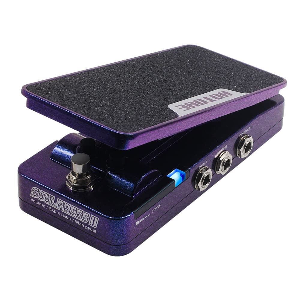 Soul Press II 4 in 1 Switchable Wah & Active Volume & Passive Expression Effects Pedal with Visible Pedal Position Indicators