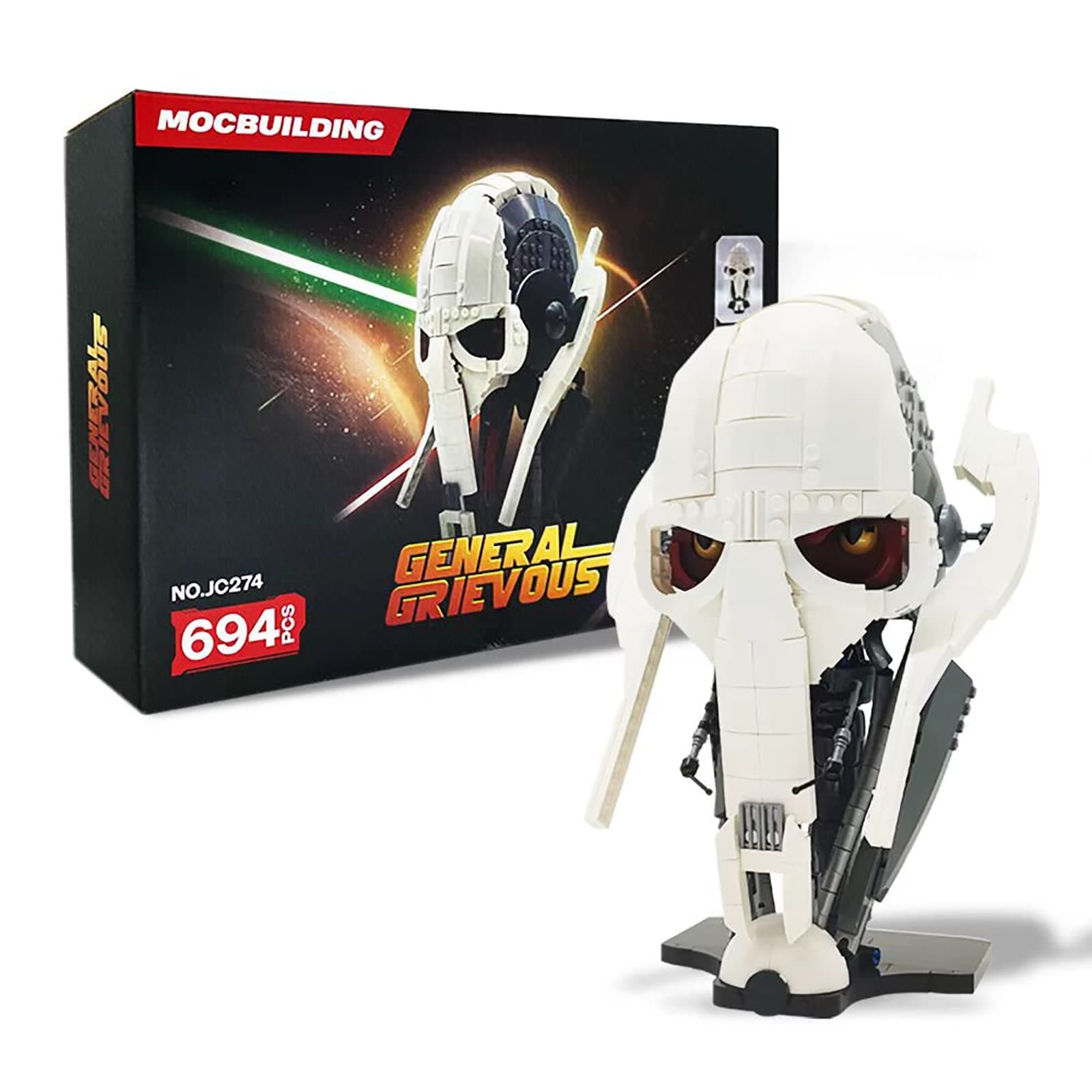 Easter Basket Stuffers, Room Decor, Easter Gifts for Kids, General Grievous Helmet Model Blocks Toys for Boys 5-7/Adult Brithday Easter Gifts for Kids 8-12 694pcs