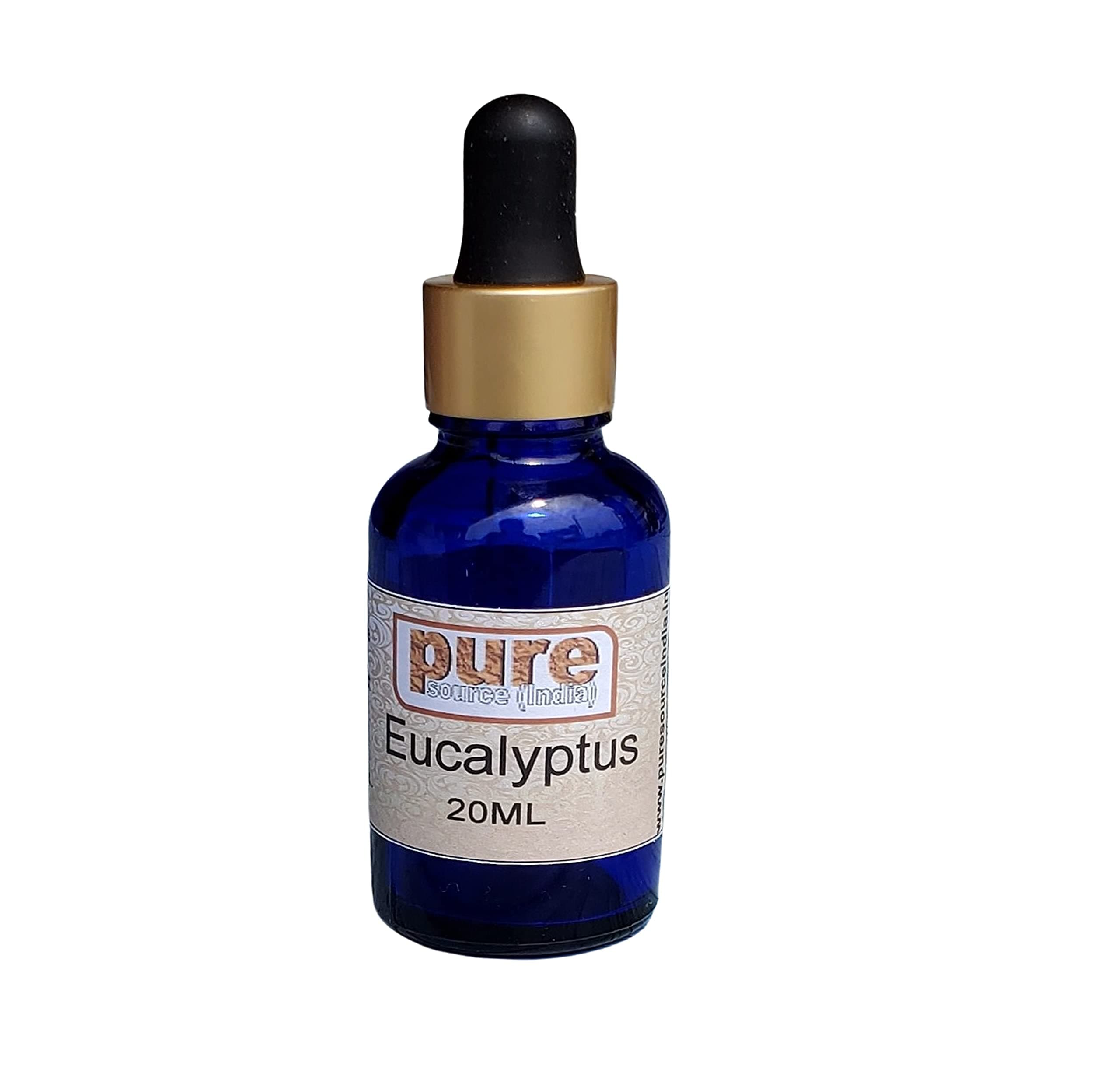 Pure Source India Eucalyptus Essential Oil, Natural, 20ml