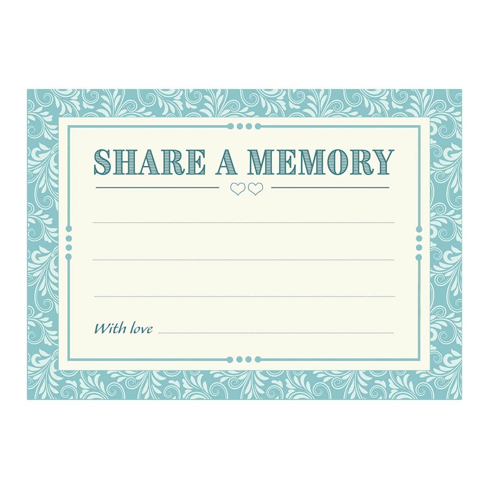 Artstore Classic Blue Wedding Share A Memory Cards - Pack Of 20