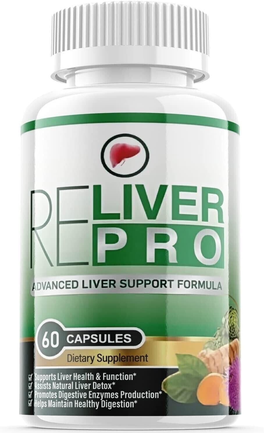 ReLiver Pro - Advanced Support Formula/Liver Function & Weight Loss Capsules - 1 Month Supply - Fitness Hero Supplements