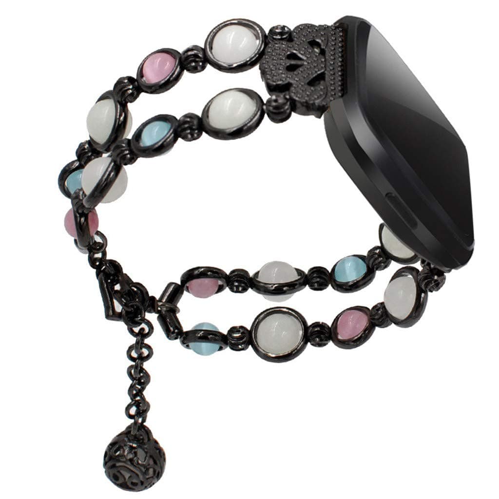 certainPL Compatible Fitbit Versa Band, Night Luminous Bracelet Replacement Band Strap for Fitbit Versa (Black)