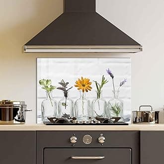 Tempered Glass Kitchen Backsplash, Stove Back Cover, Stove Splashback, Cutting Board, Kitchen Sink Splash Guard, Home Wall Decor (30x14'')