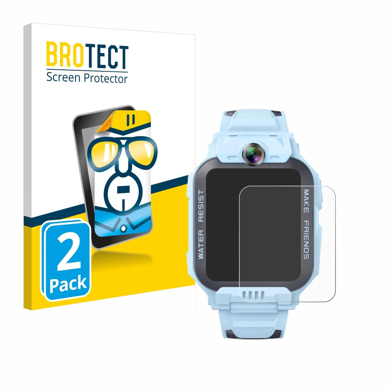 Screen Protector compatible with Imoo Watch Phone Z7 (2 Pack) - HD-Clear Protection Film