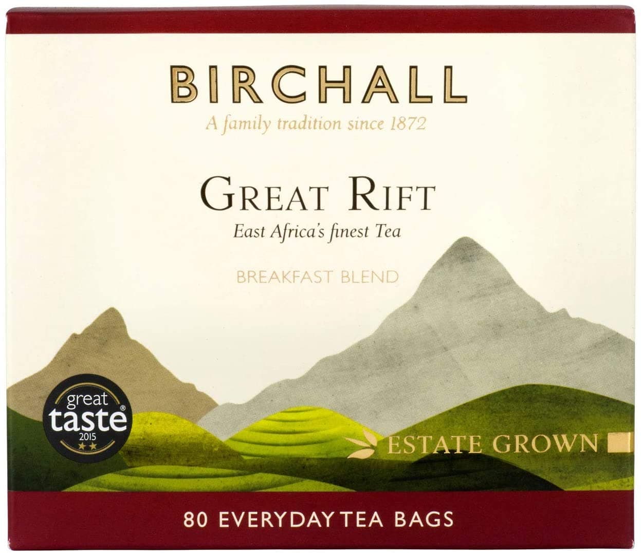 Birchall Great Rift Breakfast Blend - 80 Everyday Tea Bags (Pack of 3)