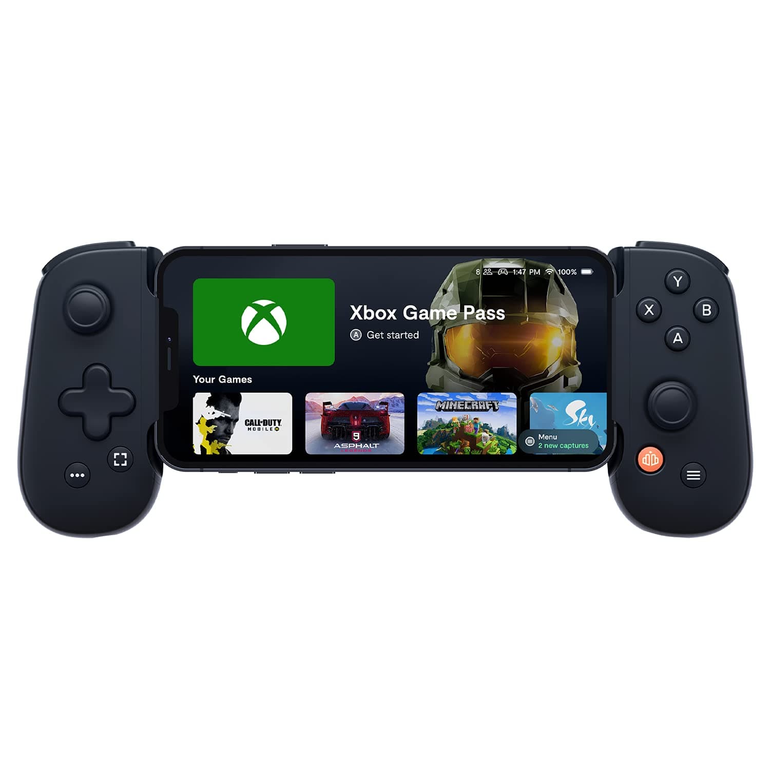 Backbone One Mobile Gaming Controller for iPhone - Turn Your iPhone into a Handheld Gaming Console - Play Xbox, Playstation, COD Mobile, Apple Arcade & More (GEN 1_ Black)