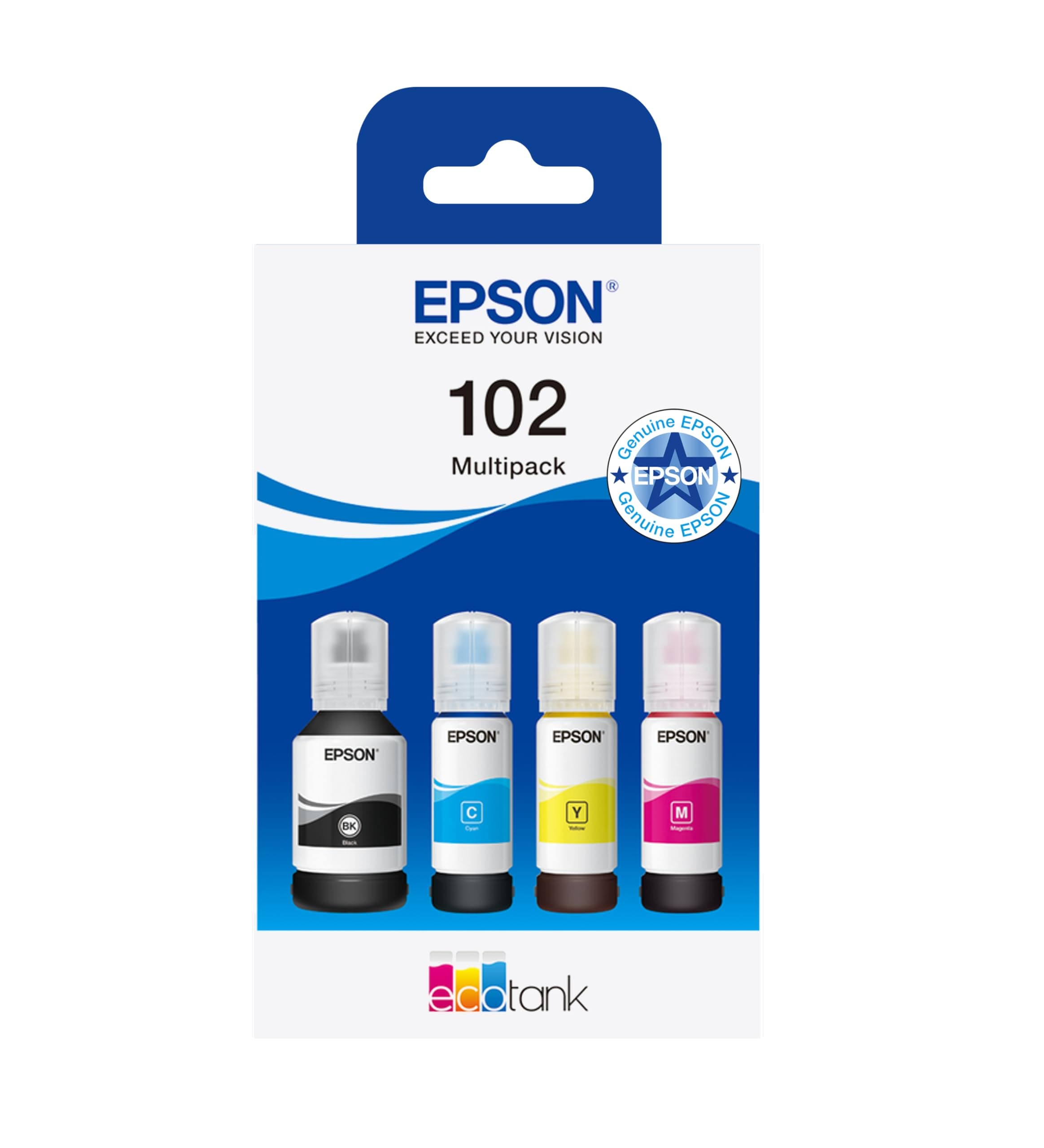 EcoTank 102 Genuine Multipack Ink Bottles