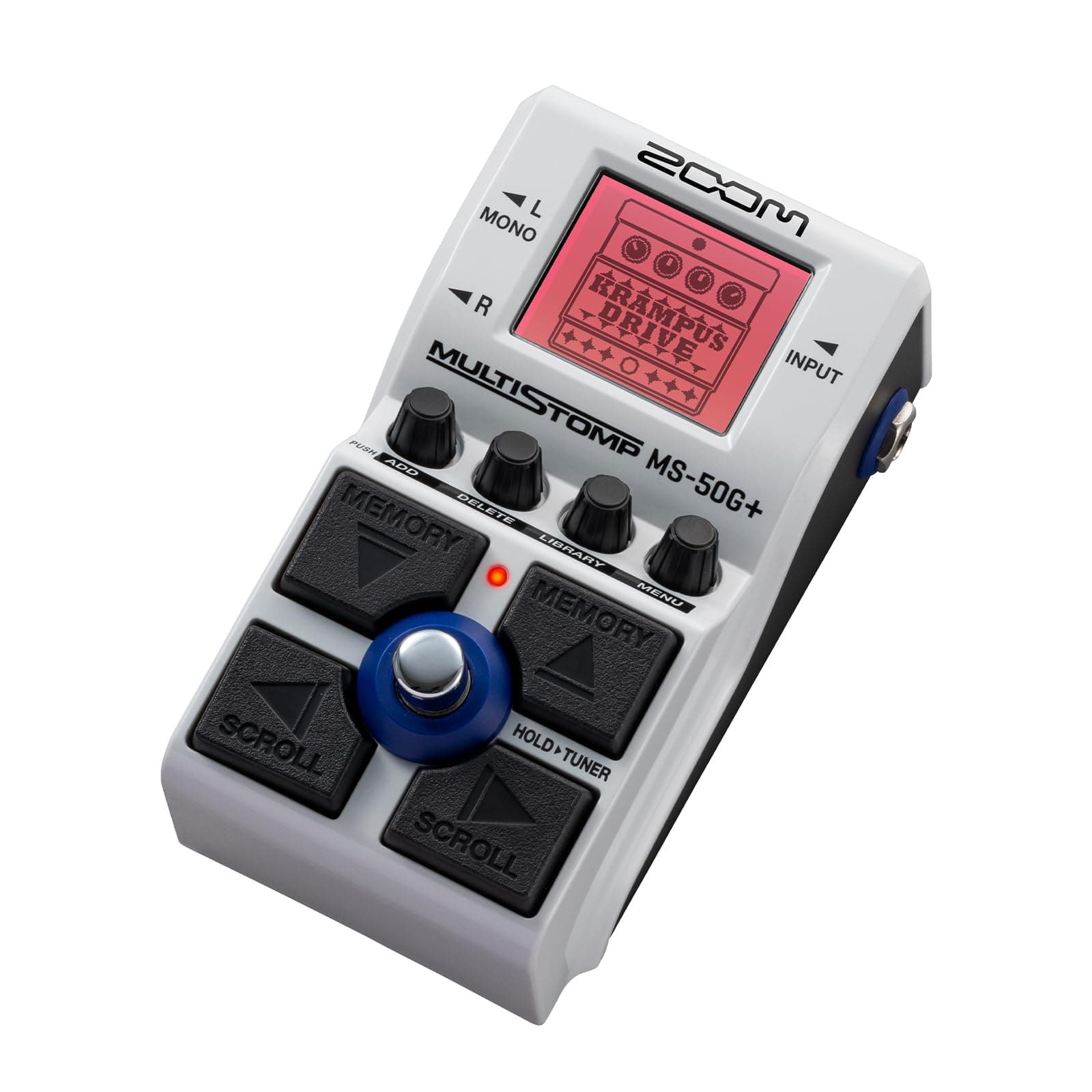 ZOOM MS-50G+ Zoom Multi-Stomp Box with Multilayer IR Released in 2023, White
