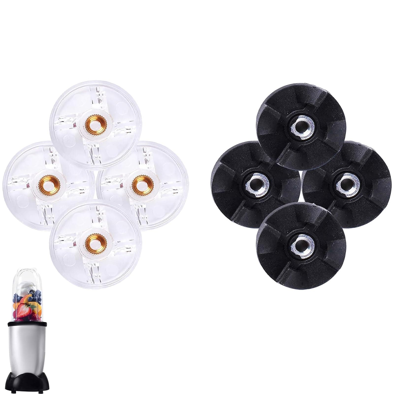 8 Pcs Base Gear Replacement for Magic-Bullet Blender 250W MB1001 with Blade Gear Replacement Part for Magic Bullet MB1001250W