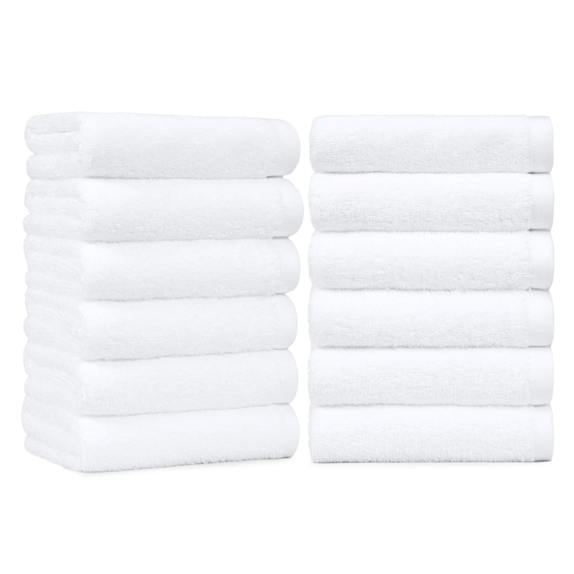 - Amazon Basics Soft and Thick Cotton Hand Towels for Bath, Kitchen, Gym, 16 x 26 in, White, 12-Pack
