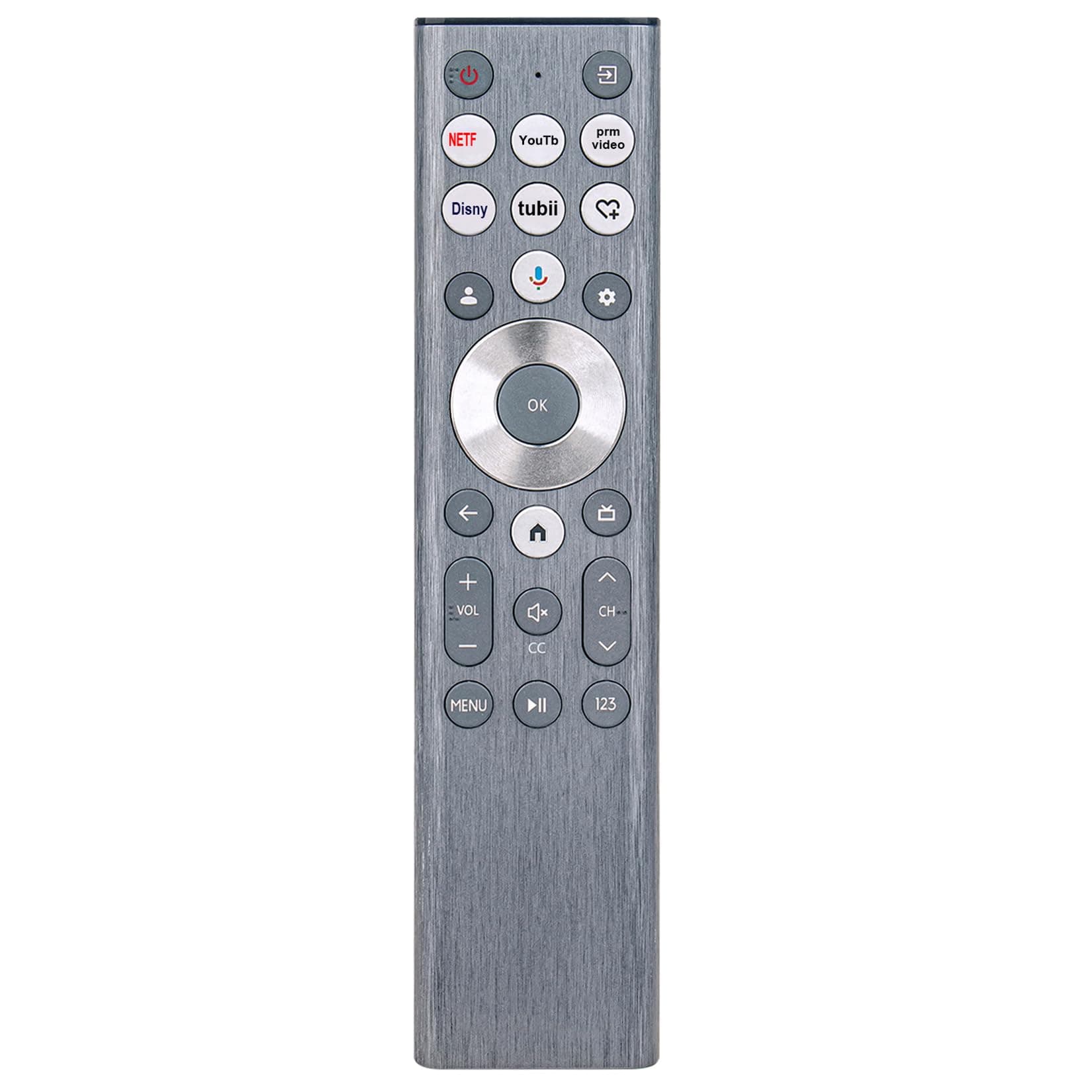 Voice Replacement Remote Control Applicable for Hisense Mini LED ULED 4K Google TV 55U6N 65U6N 75U6N 85U6N 55U7N 65U7N 75U7N 85U7N 65U75N 75U75N