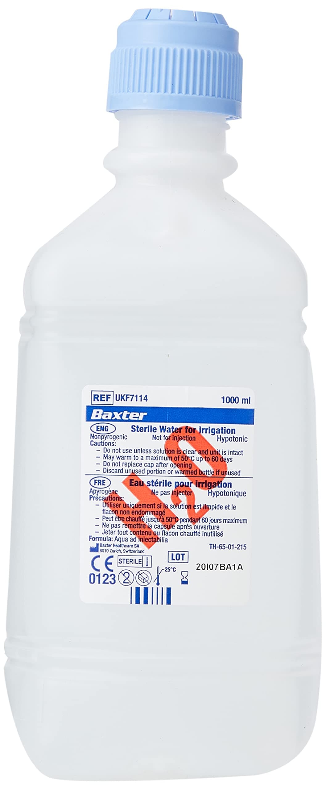 Baxter UKF7114 Single Sterile Water, 1 Litre