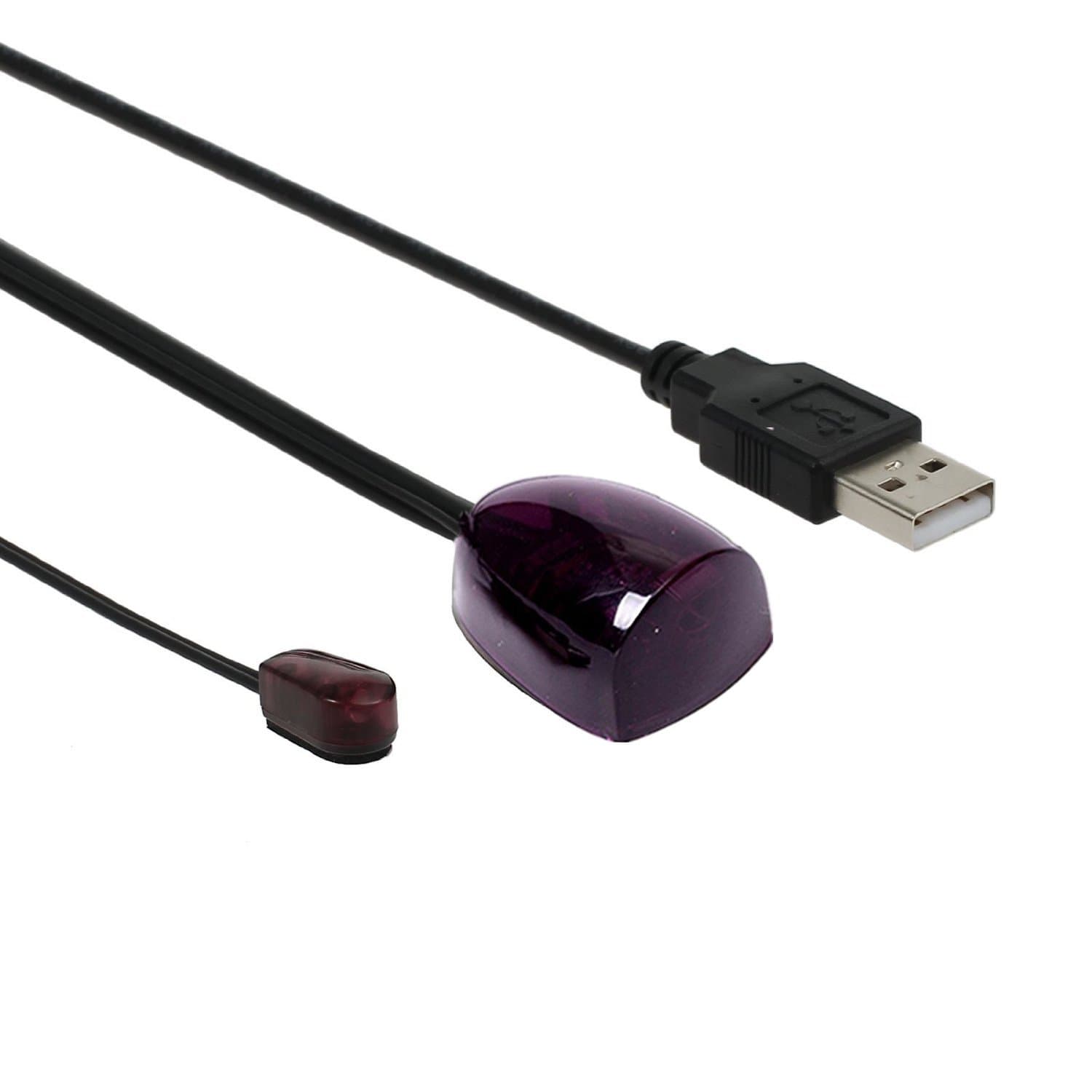 IR Repeater - Infrared Remote Extender with 1 Receiver and 1 Emitter, Hidden IR System for Amplifier, Cable Box, Stereo Receiver, Satellite, DVD, Blu-ray Players