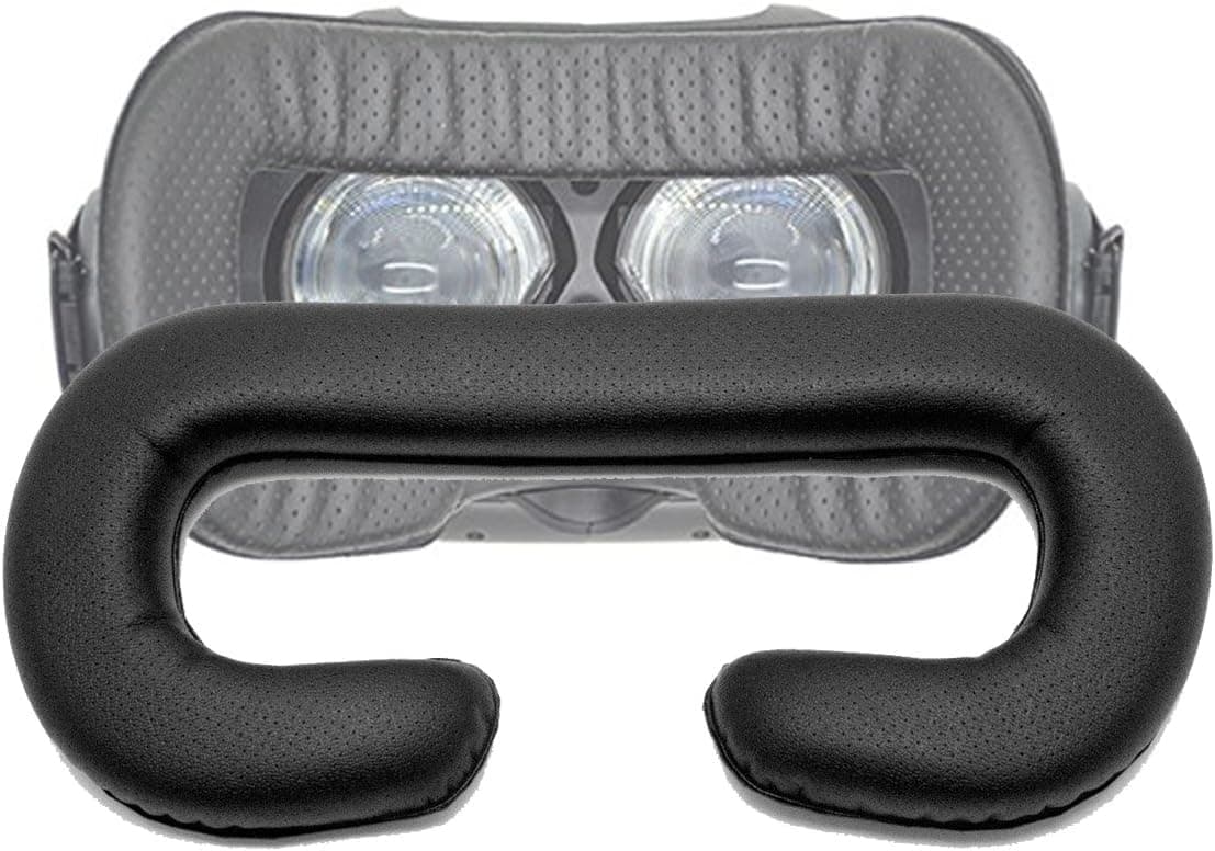 - Vive Sponge Mat Breathable PU Face Foam Replacement for HTC Vive Headset PU Leather with Holes Eye Mask Black - 12mm (Vive Face Foam)