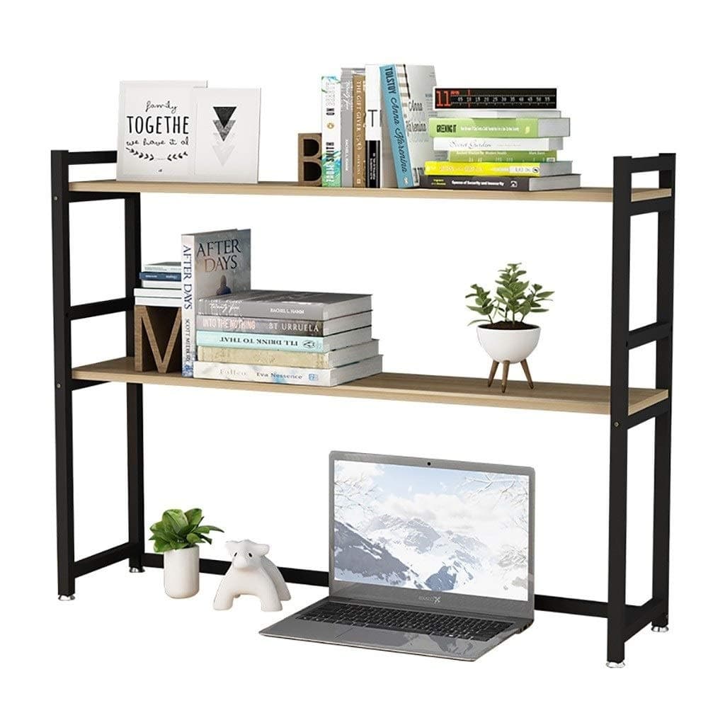 SMSJ-YJ Desktop Organizer，Desktop Bookshelf，Desktop Computer Desk，Desktop Desk，Desktop Bookshelf Adjustable，Desktop Bookshelf Natural (Size : 1152490cm)