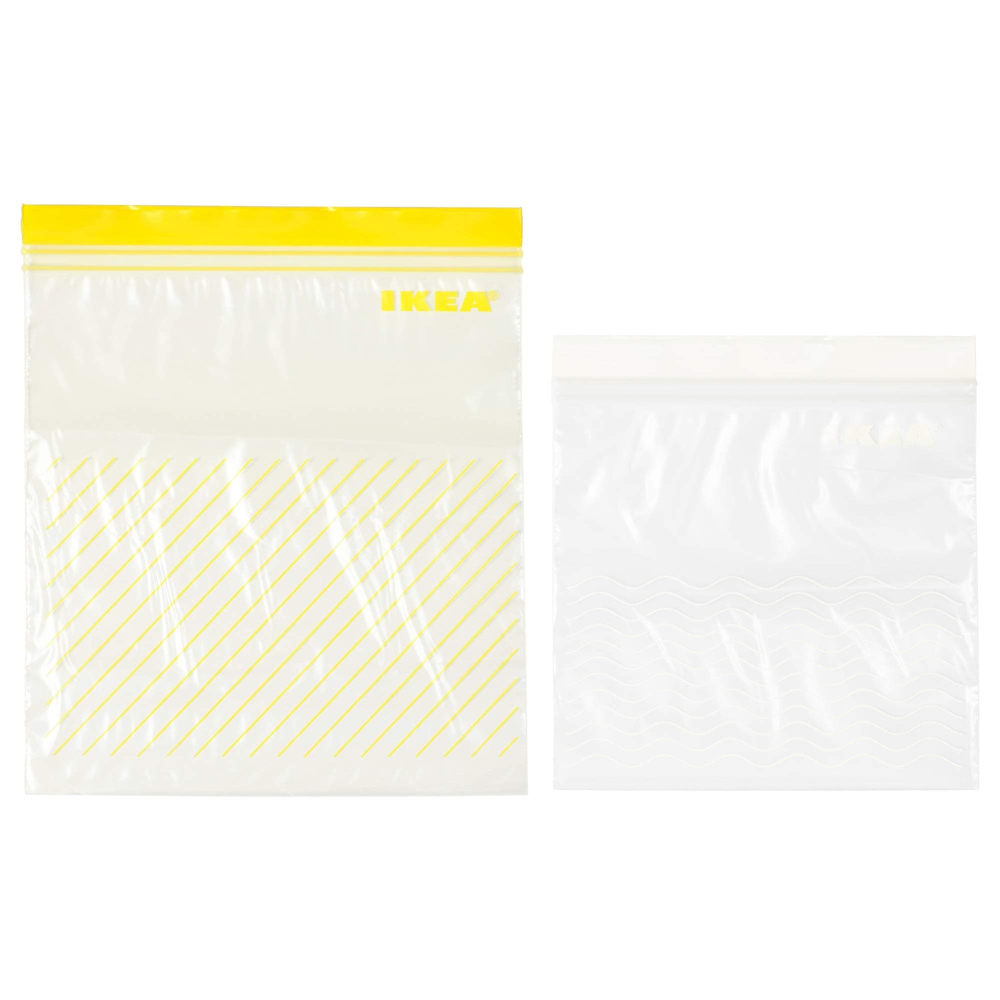 Istad Plastic Freezer Bag, Yellow/White