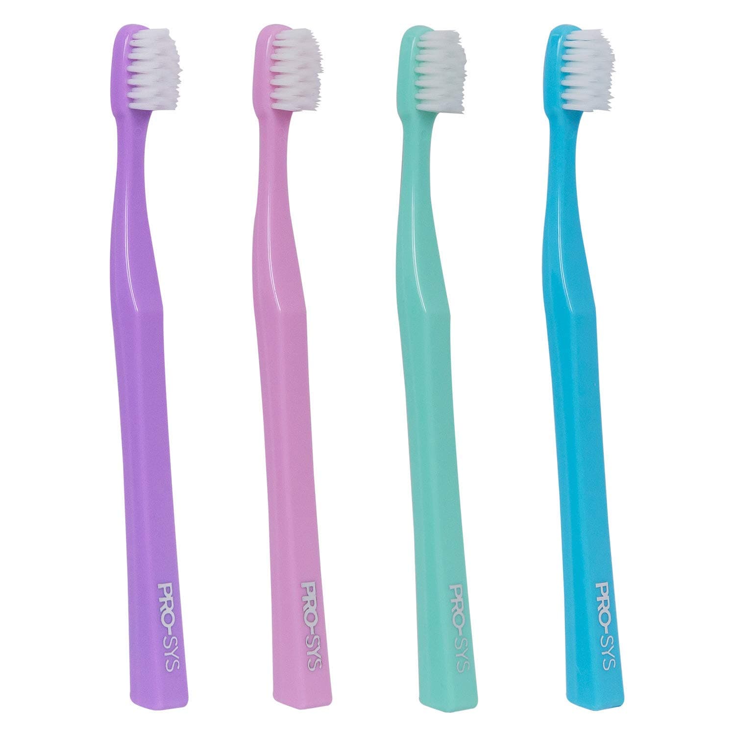 PRO-SYS Extra Soft Toothbrush with Double Tapered Bristles for Extra Sensitive Gums, Pack of 4