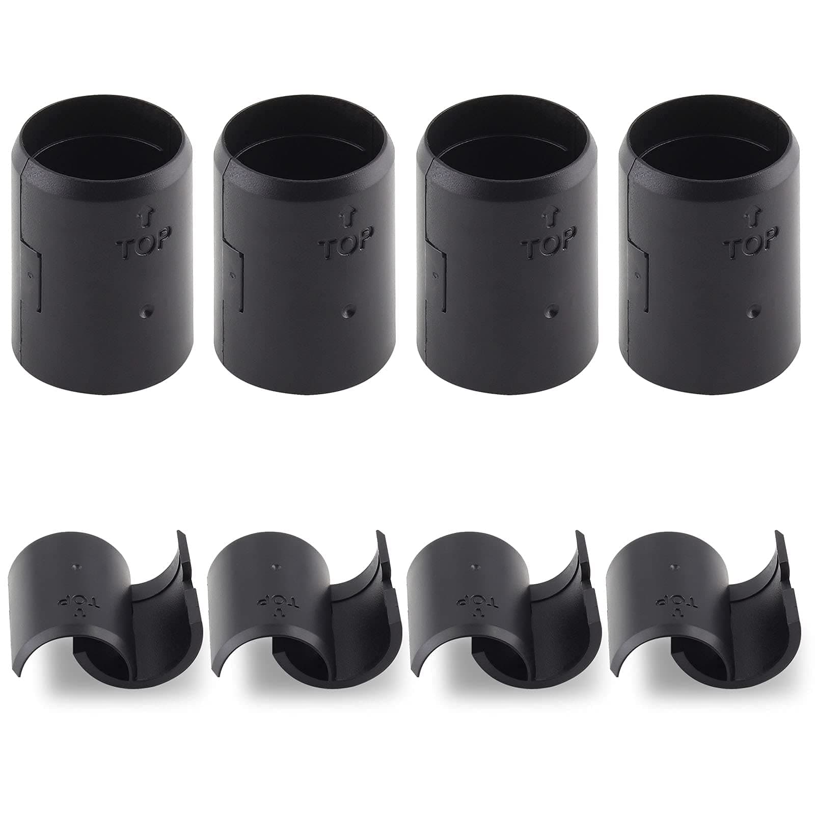 36 Pair(72 Piece) 7/8 Inch Wire Shelf Lock Clips, Shelving Plastic Clips Replacement Sleeve Shelf Clips for Wood Metal Wire Shelving Post Pole