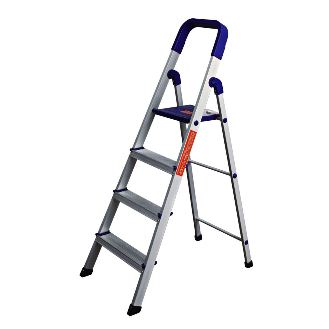 Home Pro 4 Step 4.1 Ft Light Weight Aluminium Heavy Duty Folding Ladder(Made in India)
