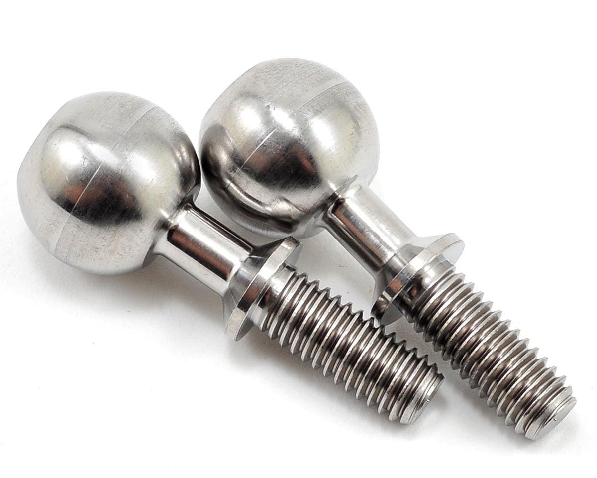Titanium Lower Front Pivot Balls (2): Mugen MBX6