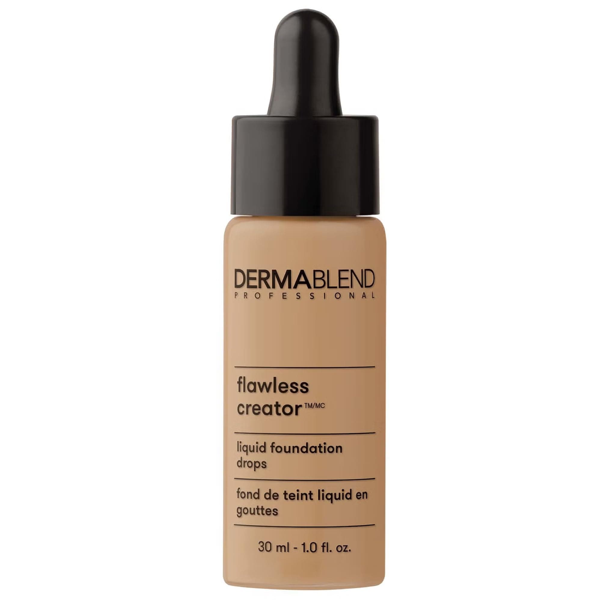 Dermablend Flawless Creator Multi-Use Liquid Foundation Makeup, Full Coverage Lightweight Buildable Foundation, Natural Finish, 1 Fl oz.
