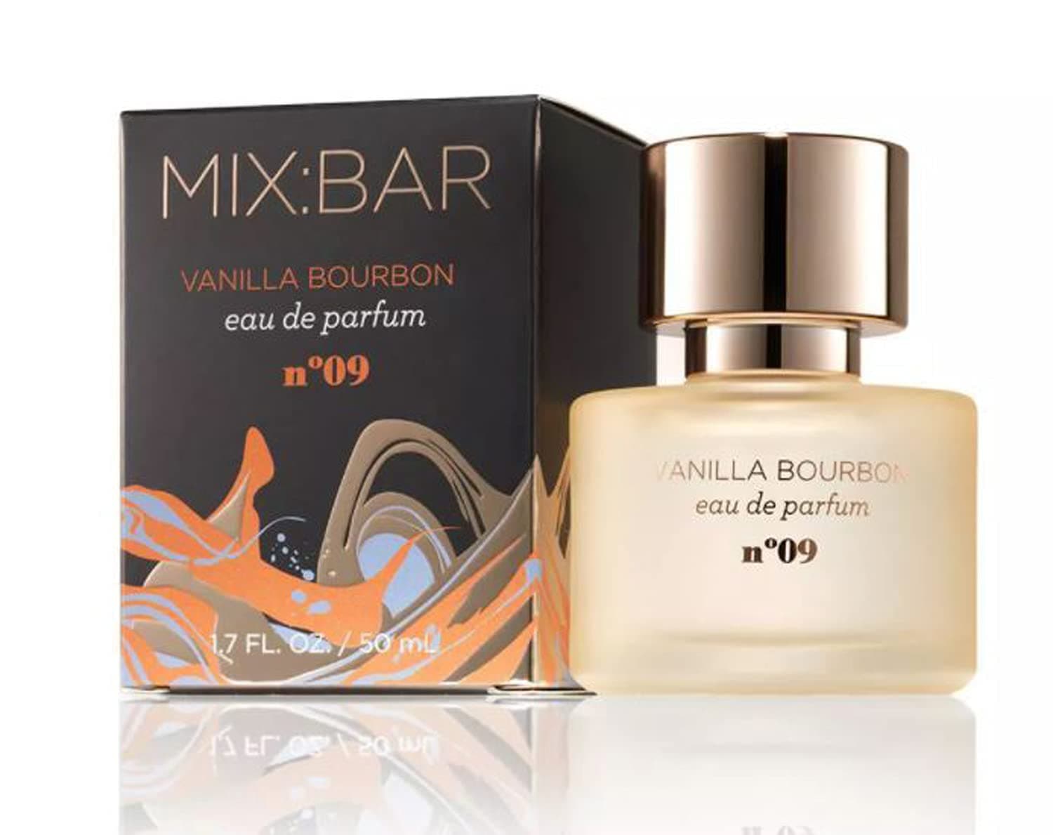M I MIX:BAR Vanilla Bourbon Eau De Parfum 1.7 Fl. Oz Blended Scent Of Bergamot, Jasmine, Apple Blossom And Sandalwood Inspired By The Richness Of Pure Vanilla Beans Vegan, Cruelty Free & Paraben Free