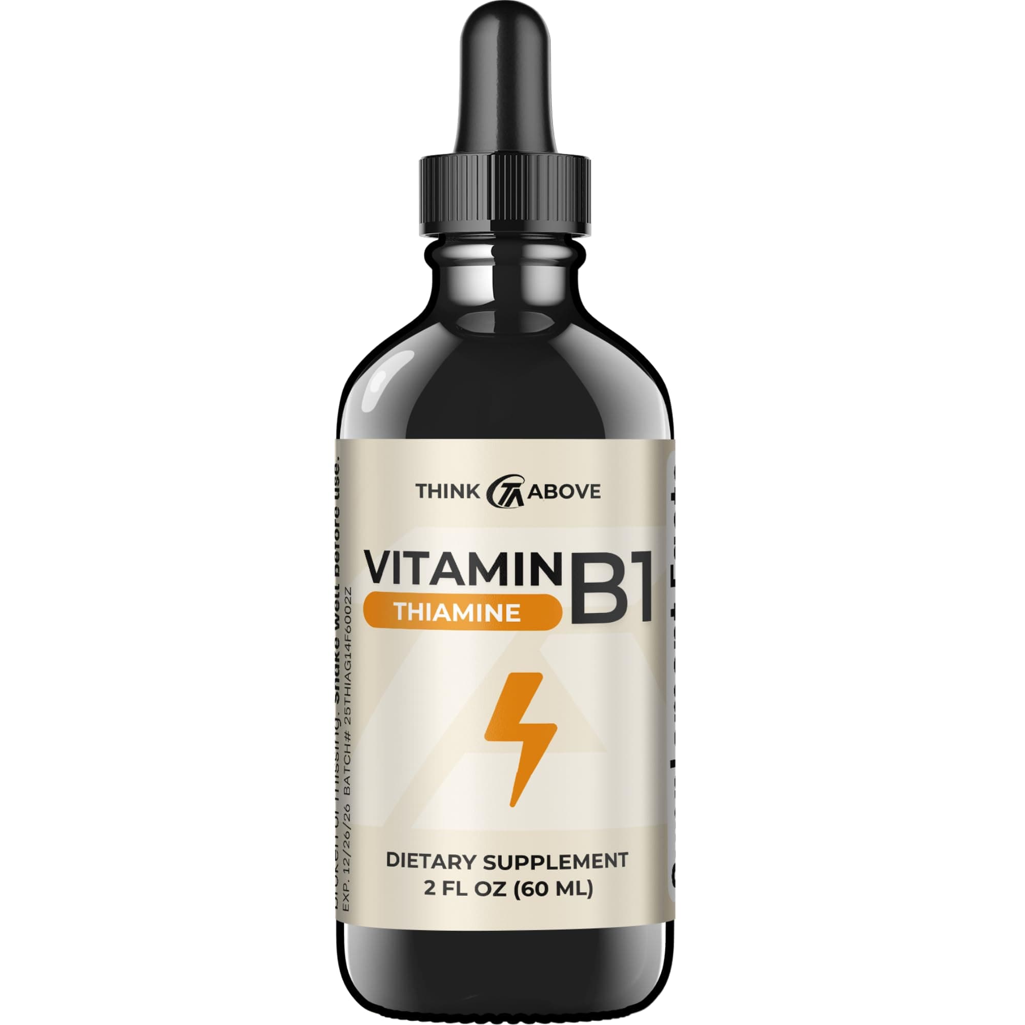 Vitamin B1 Thiamine Mononitrate - Liquid Drops Supplement (2 FL OZ)