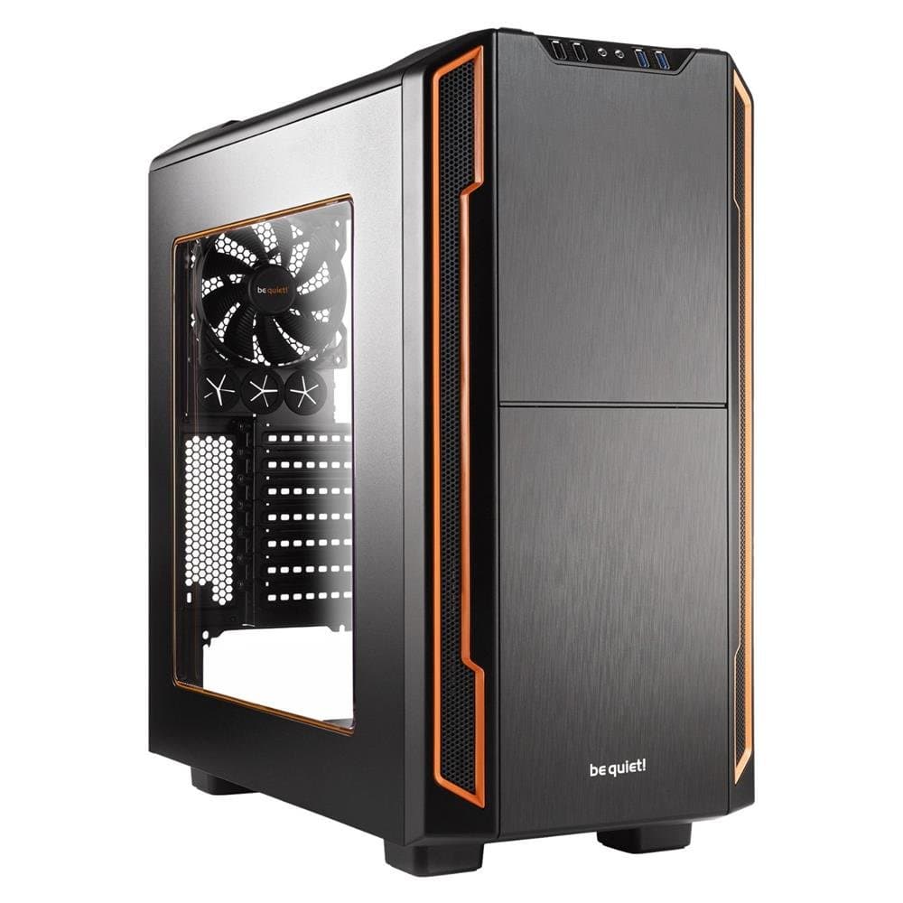 be quiet! BGW05 Silent Base 600 Window ATX Mid Tower Computer Case - Orange