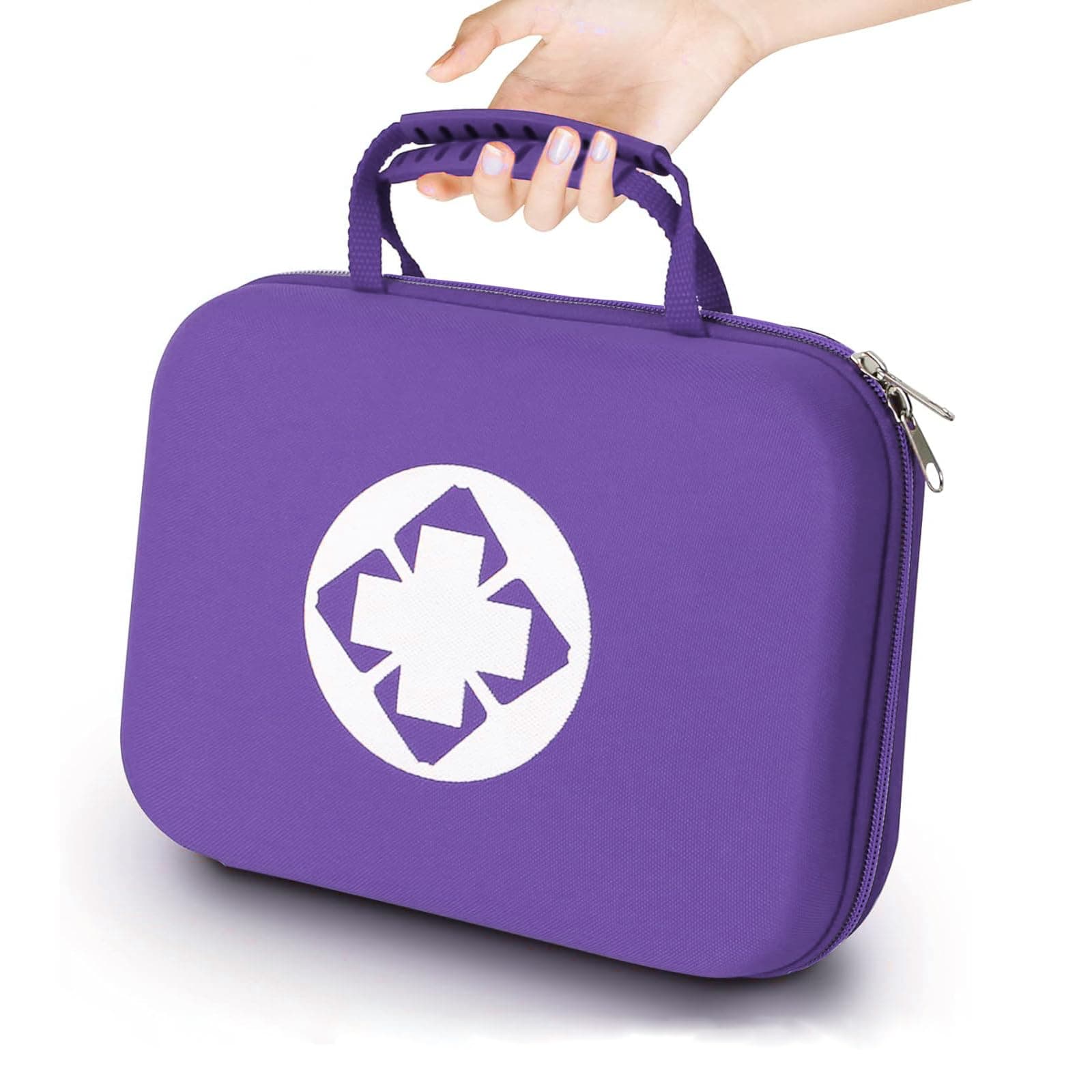 299PCS First Aid Kit Portable Purple Camping Essentials Multiple Purpose Survival Kits Plus Case Emergency Set Outdoor Backpacking Gear Suitable for Hiking School Car Home YIDERBO