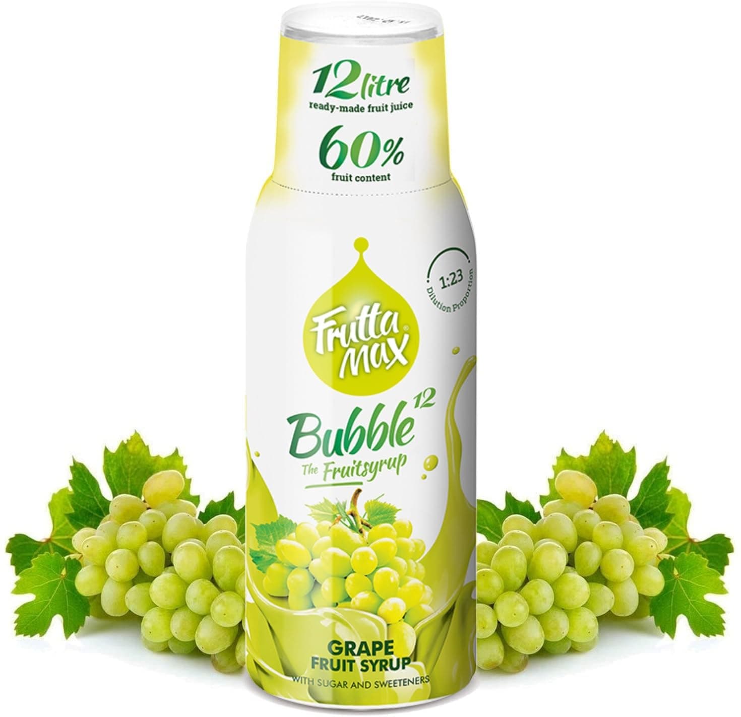 FruttaMax Grape Syrup | Less Sugar | 60% Real Fruit Concentrate | Suitable for soda Machine 500ml