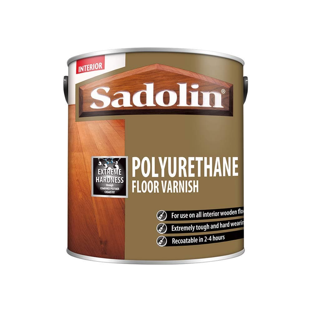 Sadolin Polyurethane Floor Varnish Clear Gloss 2.5 L