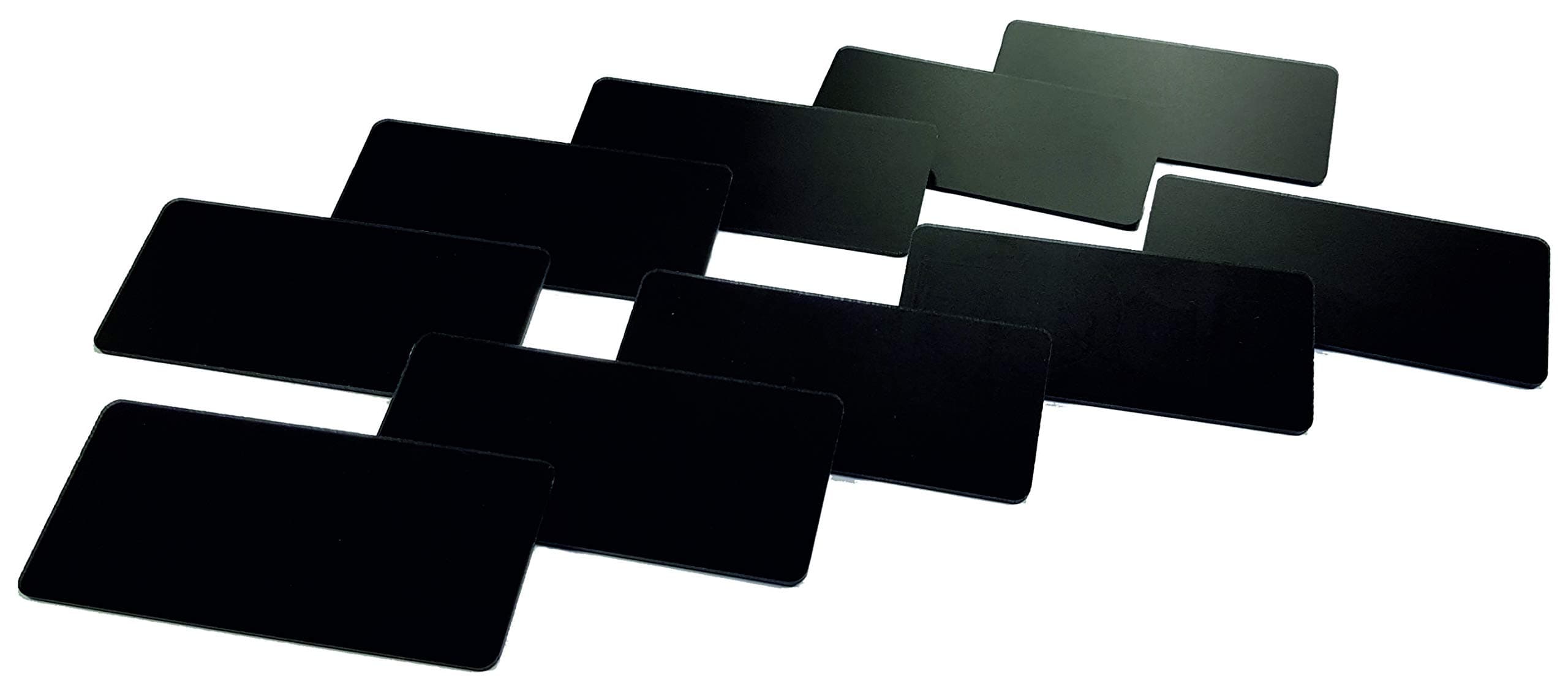 Customcard Ltd Chalkboard Write on Reusable Name Badges with pin (Pack of 10)