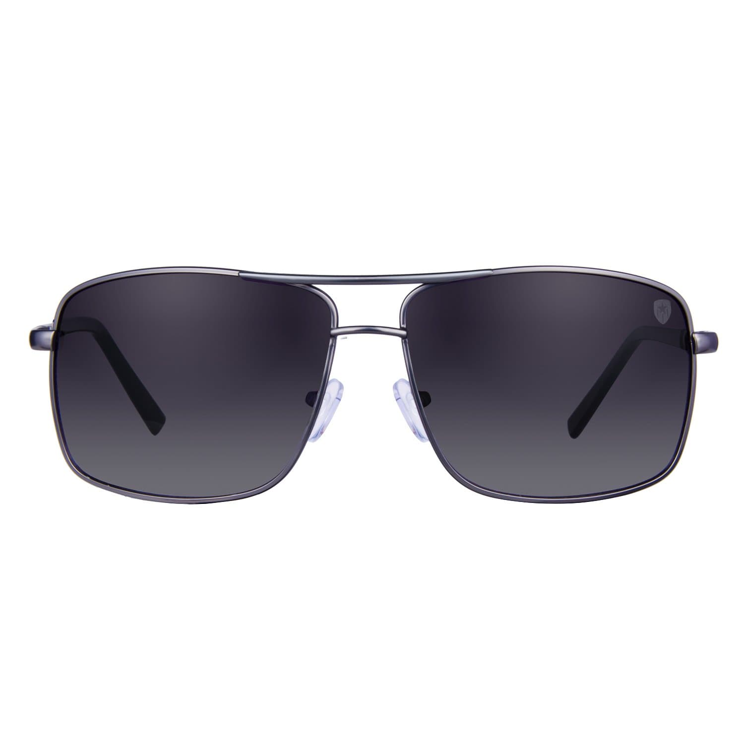 Tom Martin UV Protected Rectangular Men's Sunglasses - (TM-1713SM-A|61|Smoke Black Color Lens)