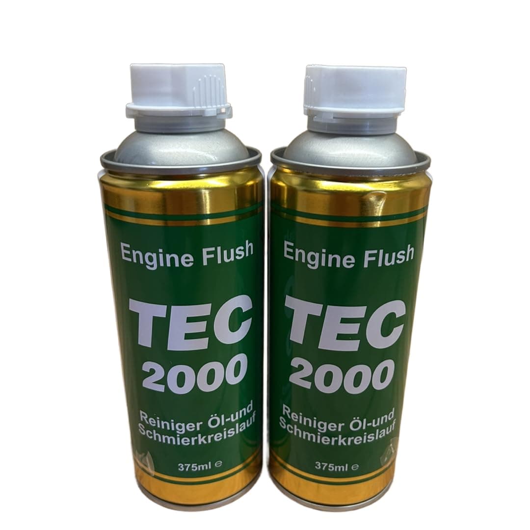 2x DWChemicals TEC 2000 Engine Flush Engine Cleaner for Petrol Diesel or Gas Engines 375 ml Fuel Additive for System Cleaning Engine Care Additive (2)