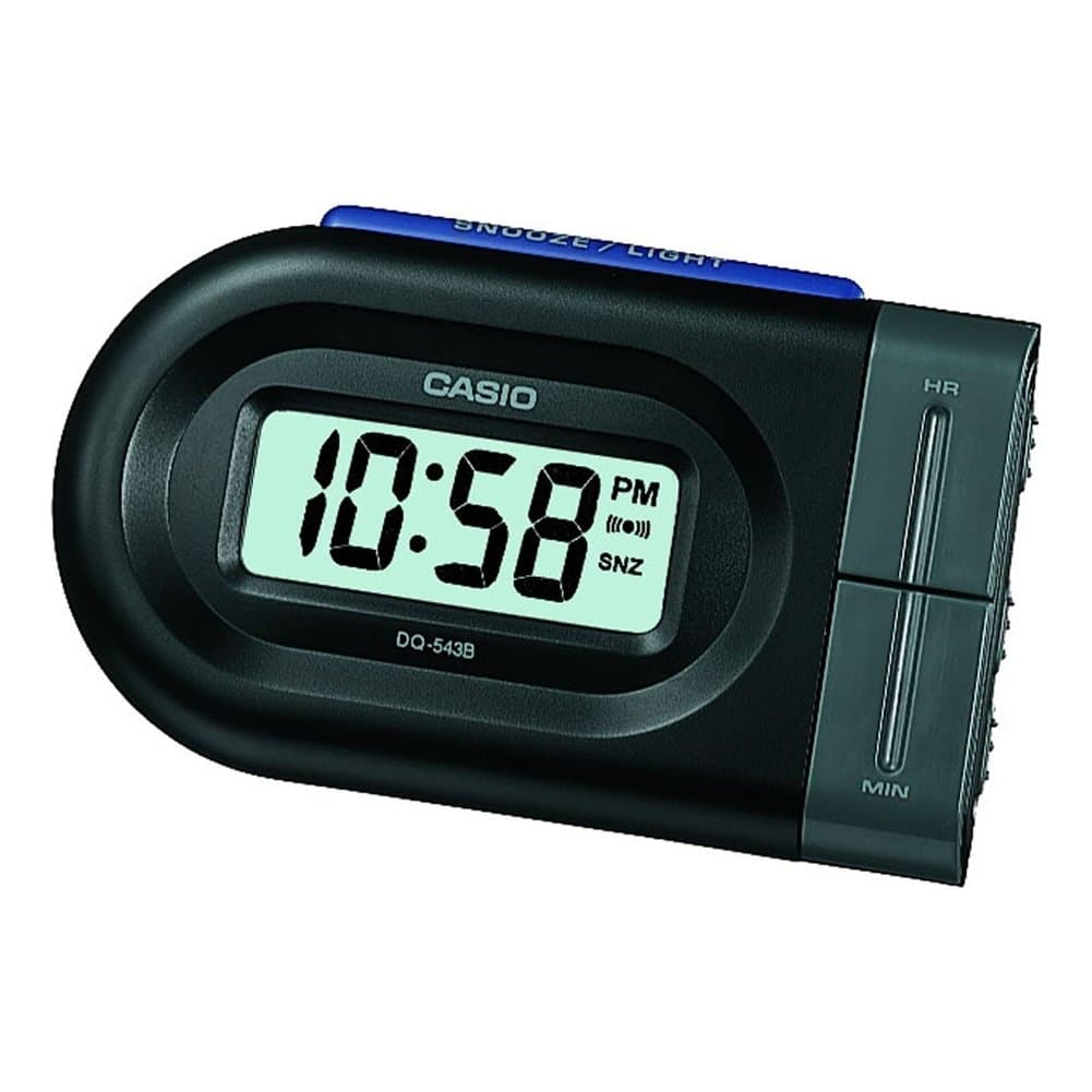 Casio Collection Wake Up Timer Digital Alarm Clock DQ-543B-1EF , Black