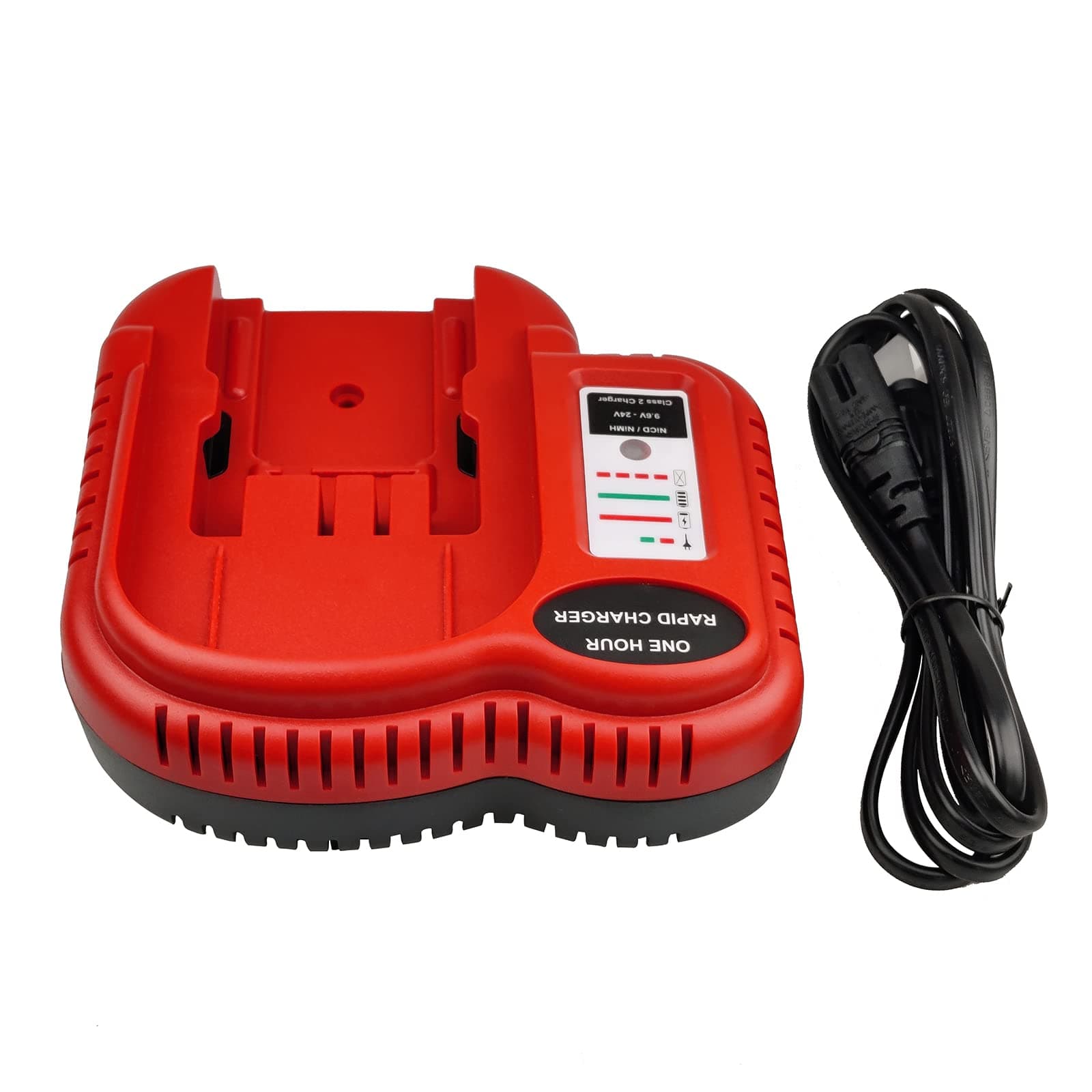 1 Pack Replacement for BDFC240 9.6V-24V Rapid Charger Compatible with Black and Decker 9.6V 12V 14.4V 18V NiCad & NiMh Battery Firestorm HPB18 HPB14 HPB12 HPB96 BDCCN24 BDFC24 A1718 FS180BX FS18C