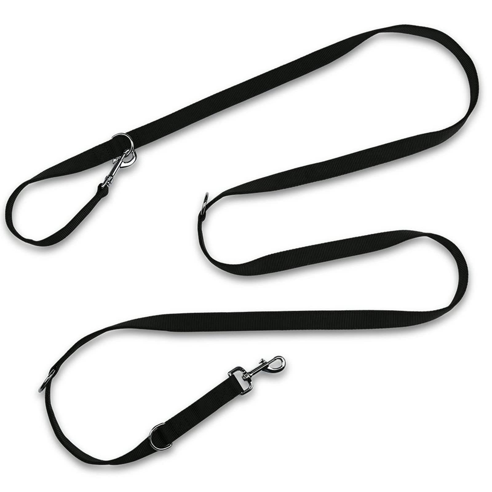 Hands Free Dog Leash, JKC Multi-Functional Dog Training Leads, 9.8ft Strong and Durable Nylon Double Leash for Medium & Large Dogs