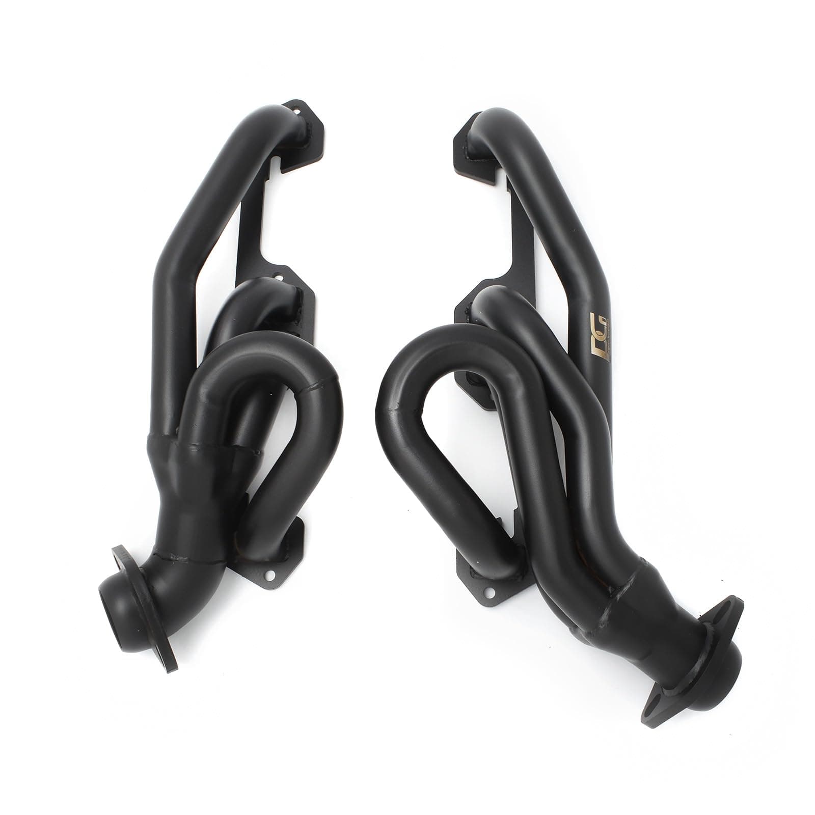 Exhaust Shorty Headers 1-1/2 x 2-1/2 inch. Black Paint for 1996-2002 Dakota Durango Ram 1500 2500 3500 5.2L 5.9L Magnum V8