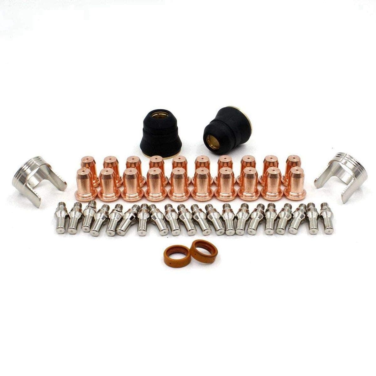 Pack-46 Plasma Cutting Torch PT-60 IPT-60 PT-40 IPT-40 Electrode & Nozzle 1.1mm Tip & Swirl Ring & Shield Cap