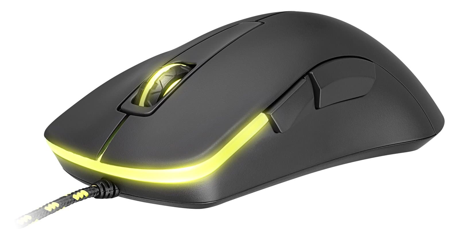 XTRFY M3 Ergonomic Wired Optical Gaming Mouse, 5 Buttons, Adjustable CPI, Low Friction Teflon, Pixart PMW 3310 Sensor