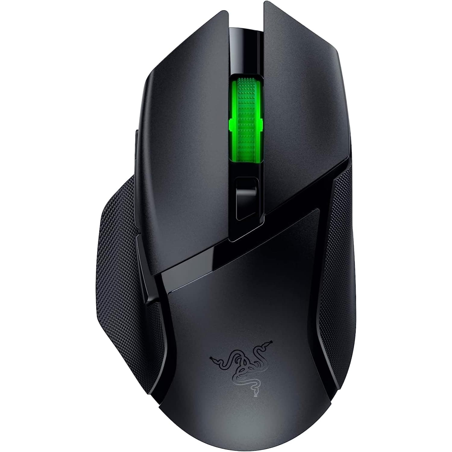 Basilisk V3 X HyperSpeed Customizable Wireless Gaming Mouse: Mechanical Switches Gen-2-5G Advanced 18K Optical Sensor - Chroma RGB - 9 Programmable Controls - 285 Hr Battery - Classic Black