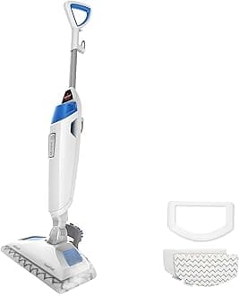 BISSELL Steam Mop 1940A PowerFresh Floor Steam Cleaner for Hard Wood & Tile with Natural Sanitization, Easy Scrubber, Variable Steam, 12” Cleaning Path
