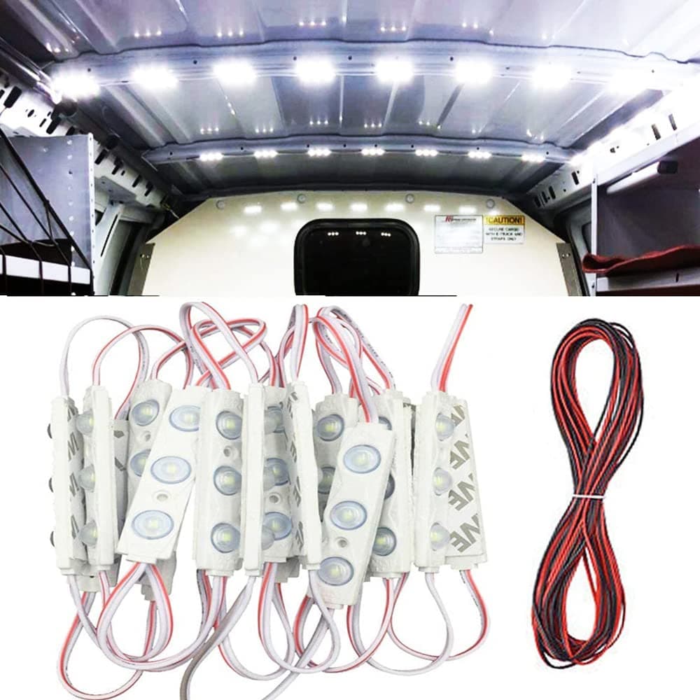 60 LED Car Interior Light Bright White Dome Lamp Ceiling Lights Kit for Van Truck Auto Car Vehicle DC 12V
