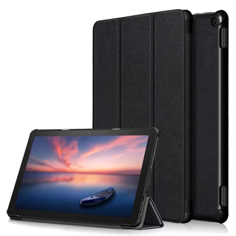 VOVIPOSlim Case for All-New Amazon Fire HD 10 and Fire HD 10 Plus Tablet 11th Generation 2021 Released- Ultra Slim Lightweight Shell Stand Cover with Auto Wake/Sleep-Black