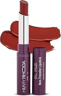 Hilary Rhoda Pro Matte Non-Transfer Lipstick | Waterproof & Smudge-Proof | 12-Hour Long Stay | 24 Shades Available | Highly Pigmented Matte Finish Lipstick | 2g - (Nude rose | Shade 01)