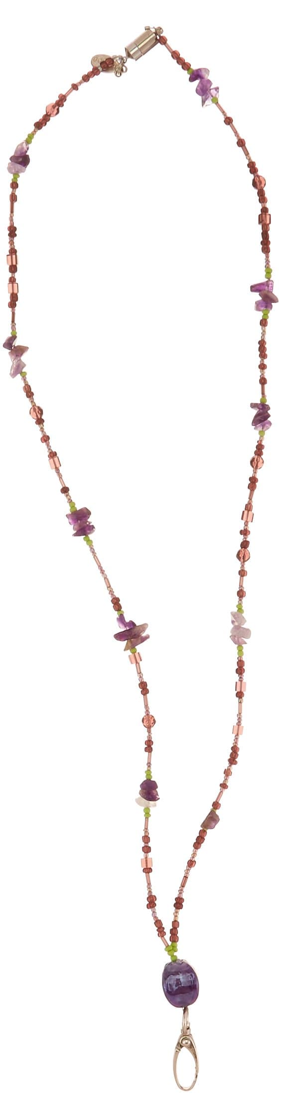 Boojee Beads Evening Mist Beaded Lanyard