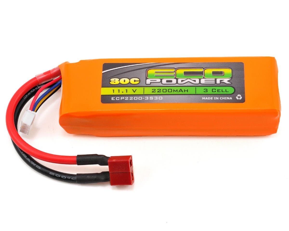 EcoPower "Electron" 3S Li-Poly 30C Battery Pack (11.1V/2200mAh)